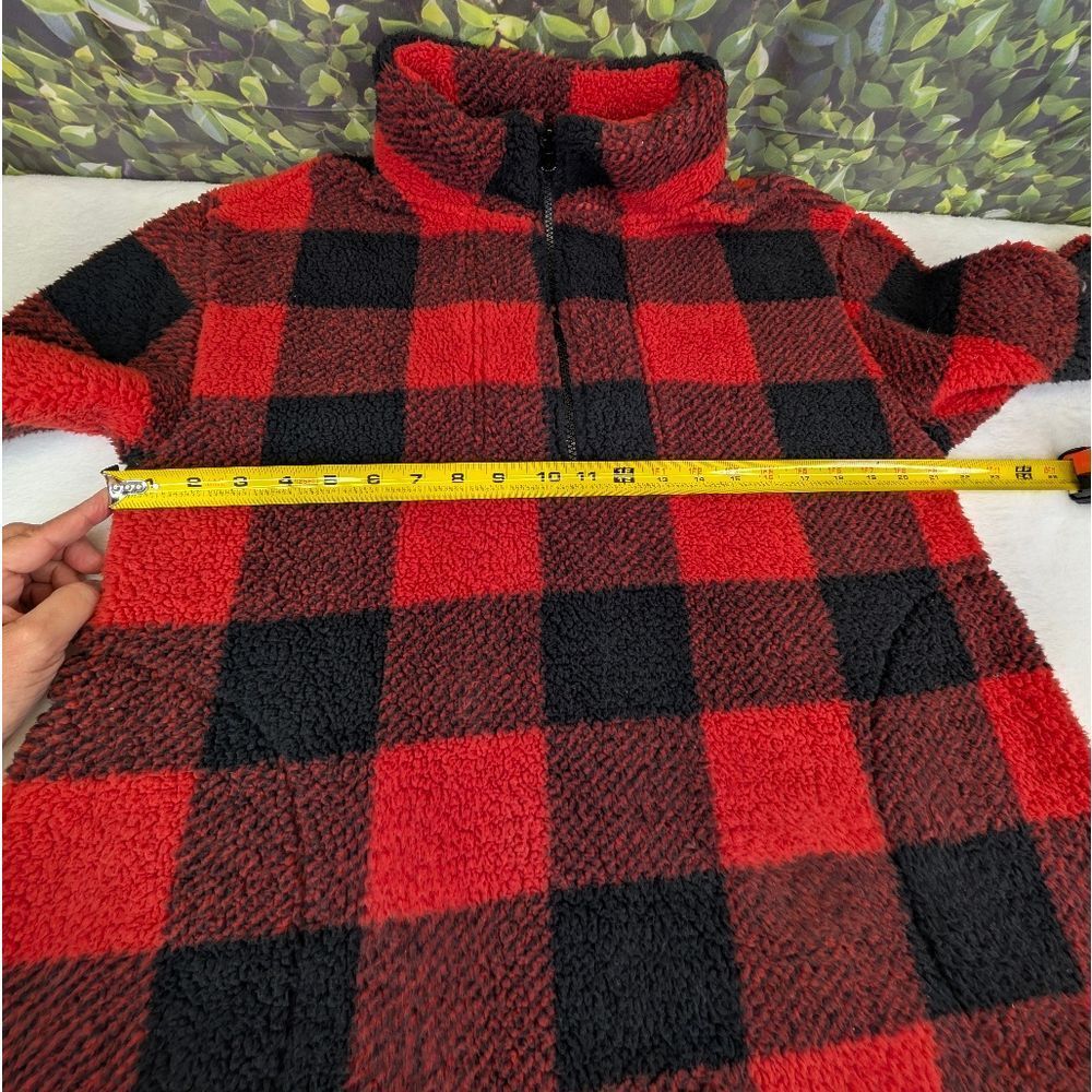 Koolaburra by UGG Buffalo Check Brushed Back Sherpa Pullover - Picture 8 of 12